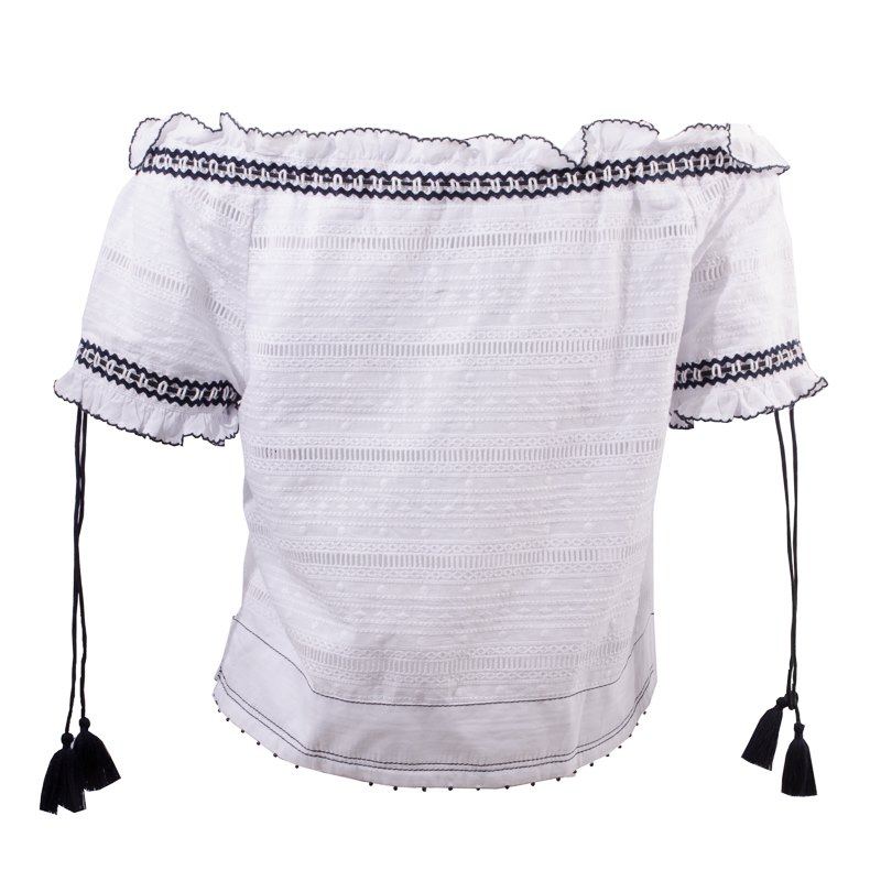 Tom Ford Aly Zig Zag Off The Shoulder Top