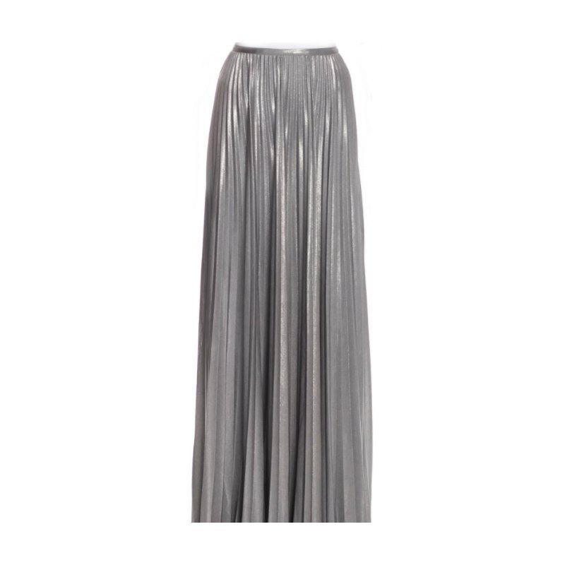 Metallic Pleated Skirt