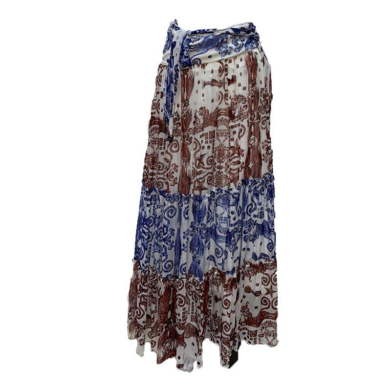 Phillip Plein Multicolor Long Skirt