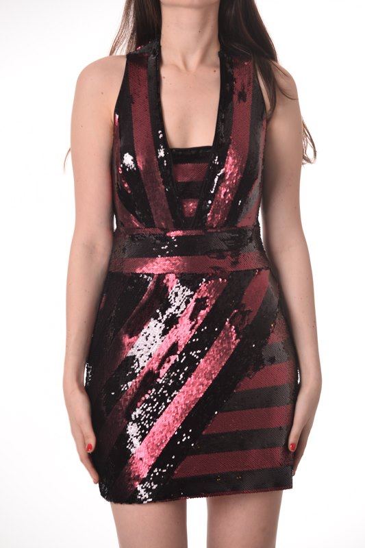 Mini Metallic Color Dress