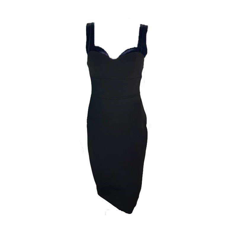 Victoria Beckham Black Midi DressSize:38