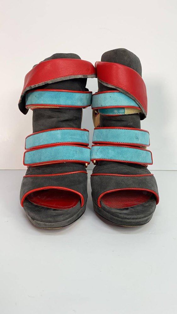 Cesare Paciotti Brown Multicolor Pumps