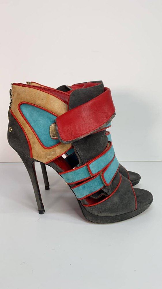 Cesare Paciotti Brown Multicolor Pumps
