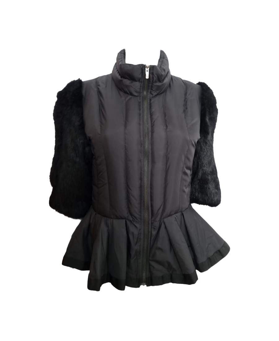 Black Jacket with Real Fur