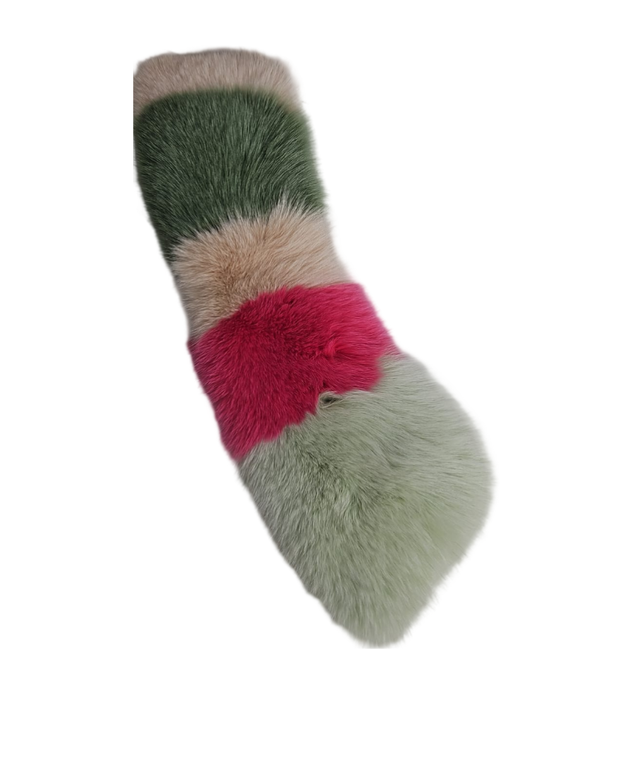 Missoni Colorful Fur Scarf